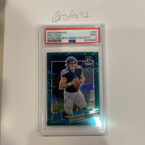 Will Levis Green Velocity PSA 9 - Picture 1 of 2